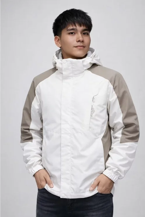 Campera rompeviento con abrigo interno